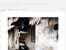 Tablet Screenshot of baxterartphotography.com